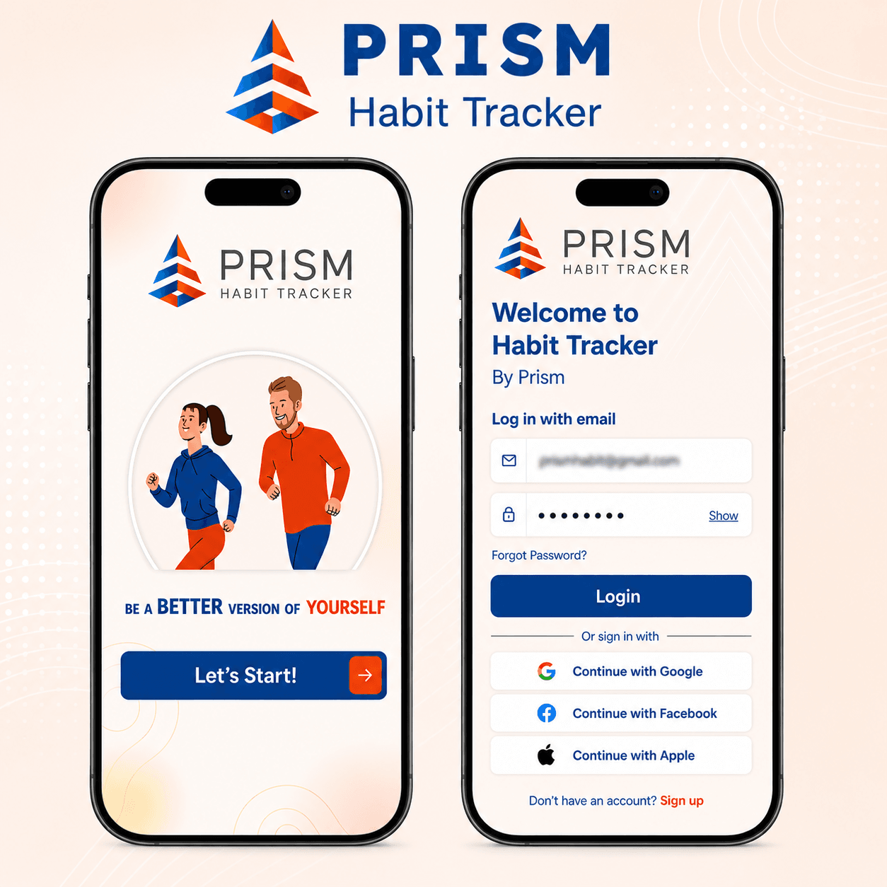 Prism Health Tracking Mobile App