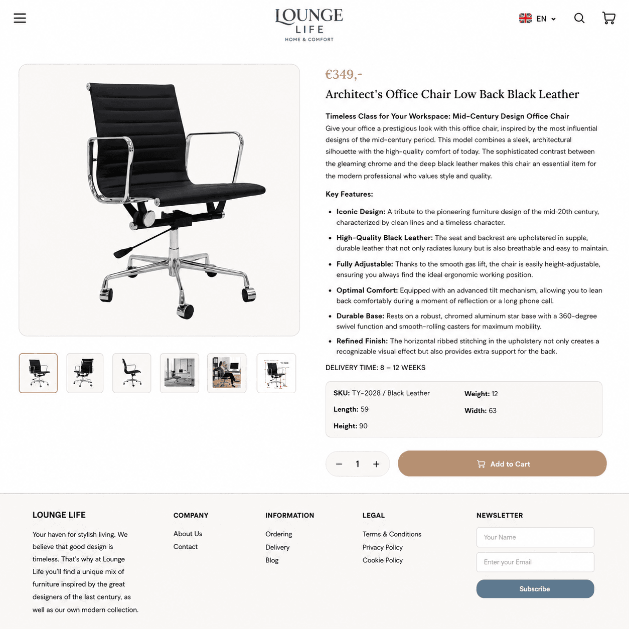 Lounge Life E-Commerce Marketplace