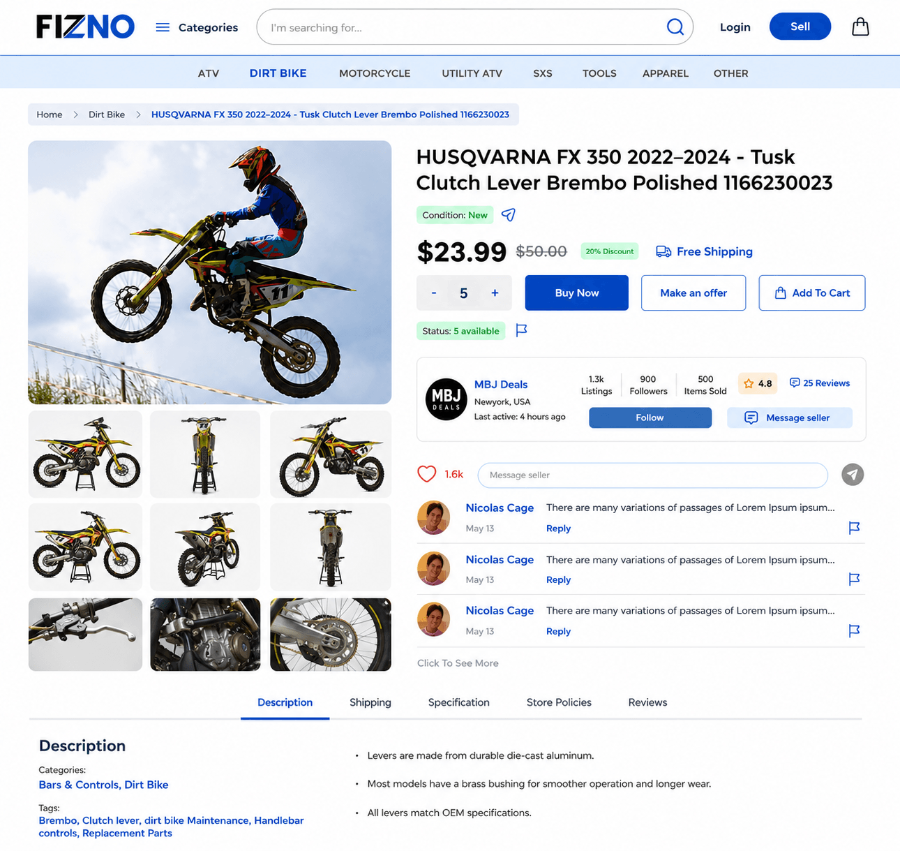 Fizno-E-Commerce Marketplace