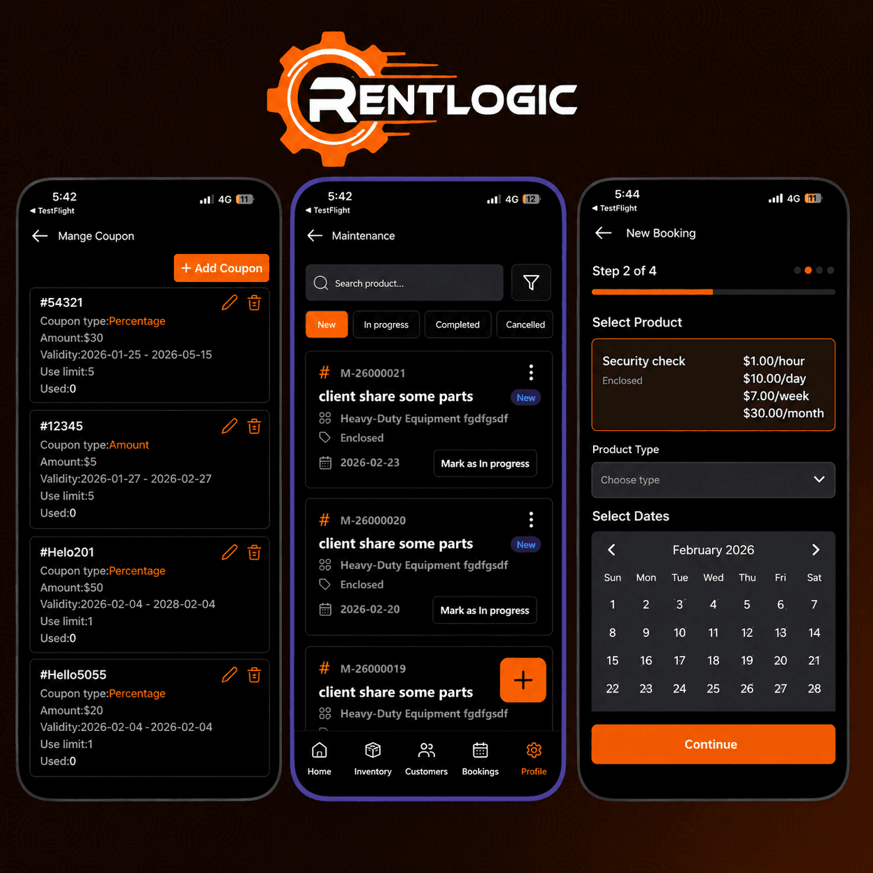 Rental Management App- Rent Logic