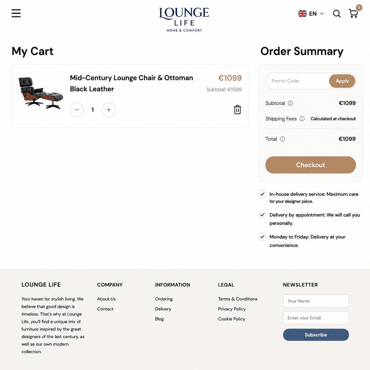 Lounge Life E-Commerce Marketplace