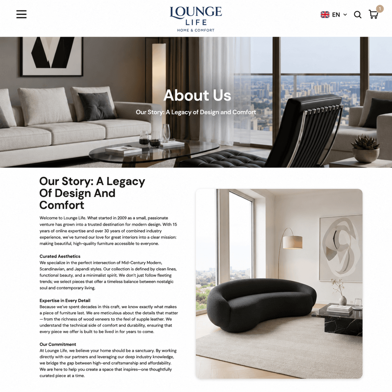 Lounge Life E-Commerce Marketplace