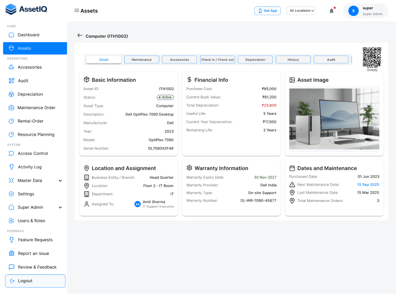 AssetIQ- Asset Management Software
