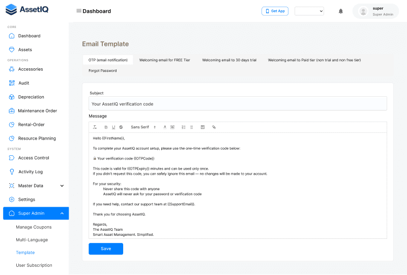 AssetIQ- Asset Management Software