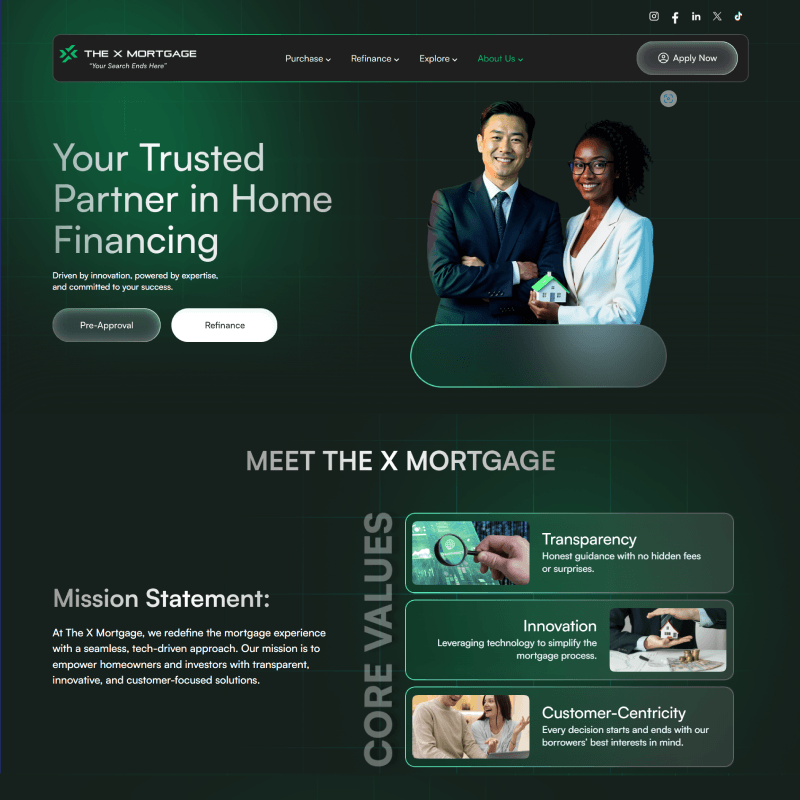 TheXMortgage-Web App Platform