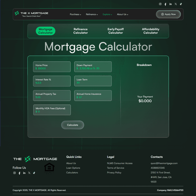 TheXMortgage-Web App Platform