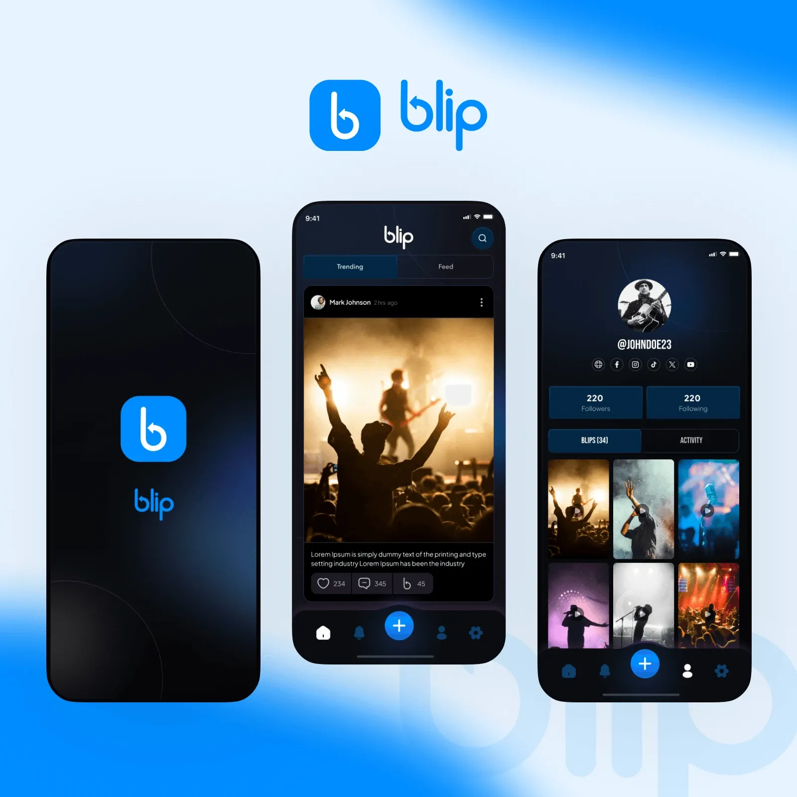 Blip: Social Networking App
