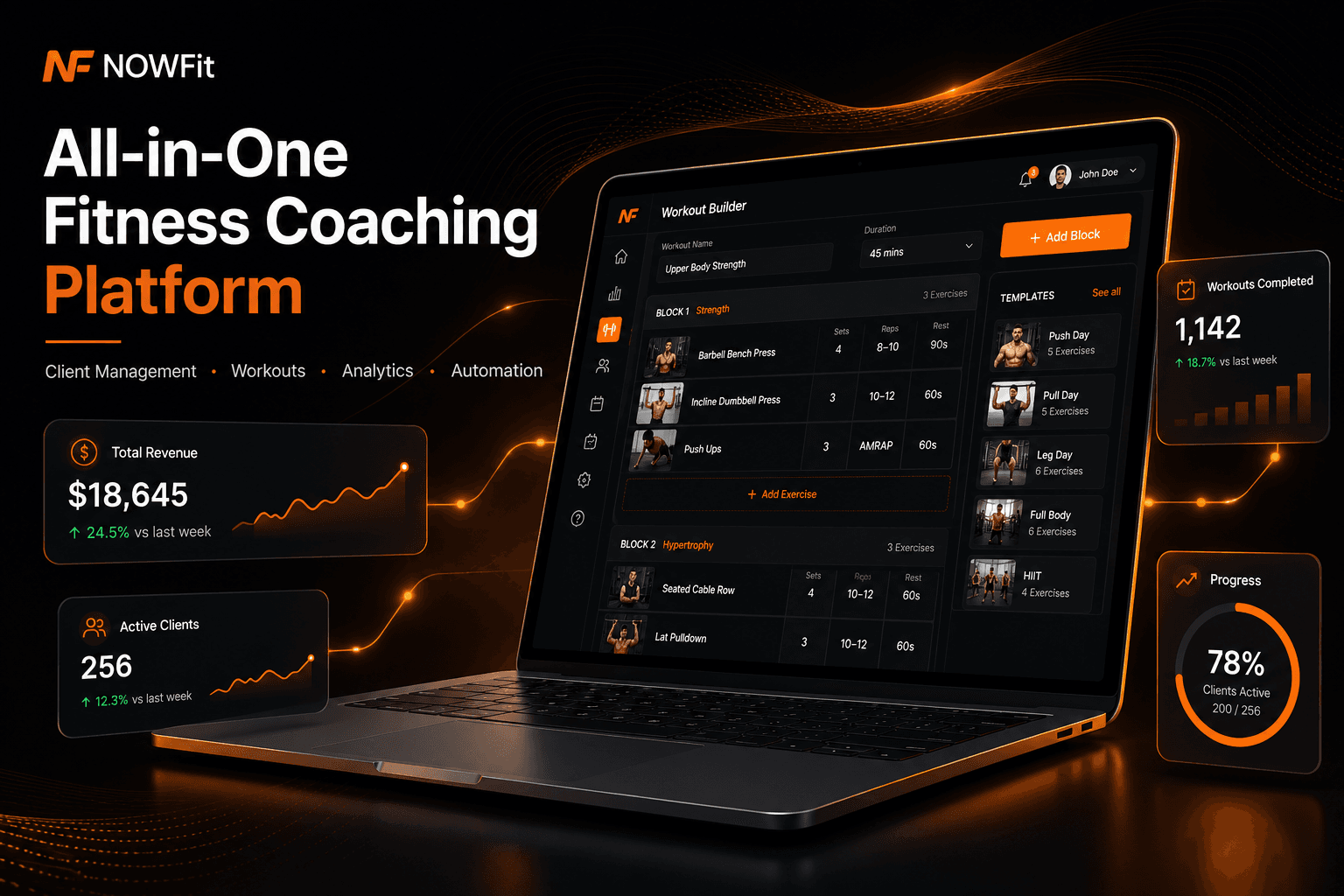 NowFit: Fitness Coaching Platform